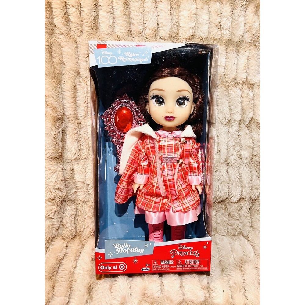 Disney Princess Retro Reimagined Holiday Belle Doll - Beauty and the Beast - New - Picture 2 of 7